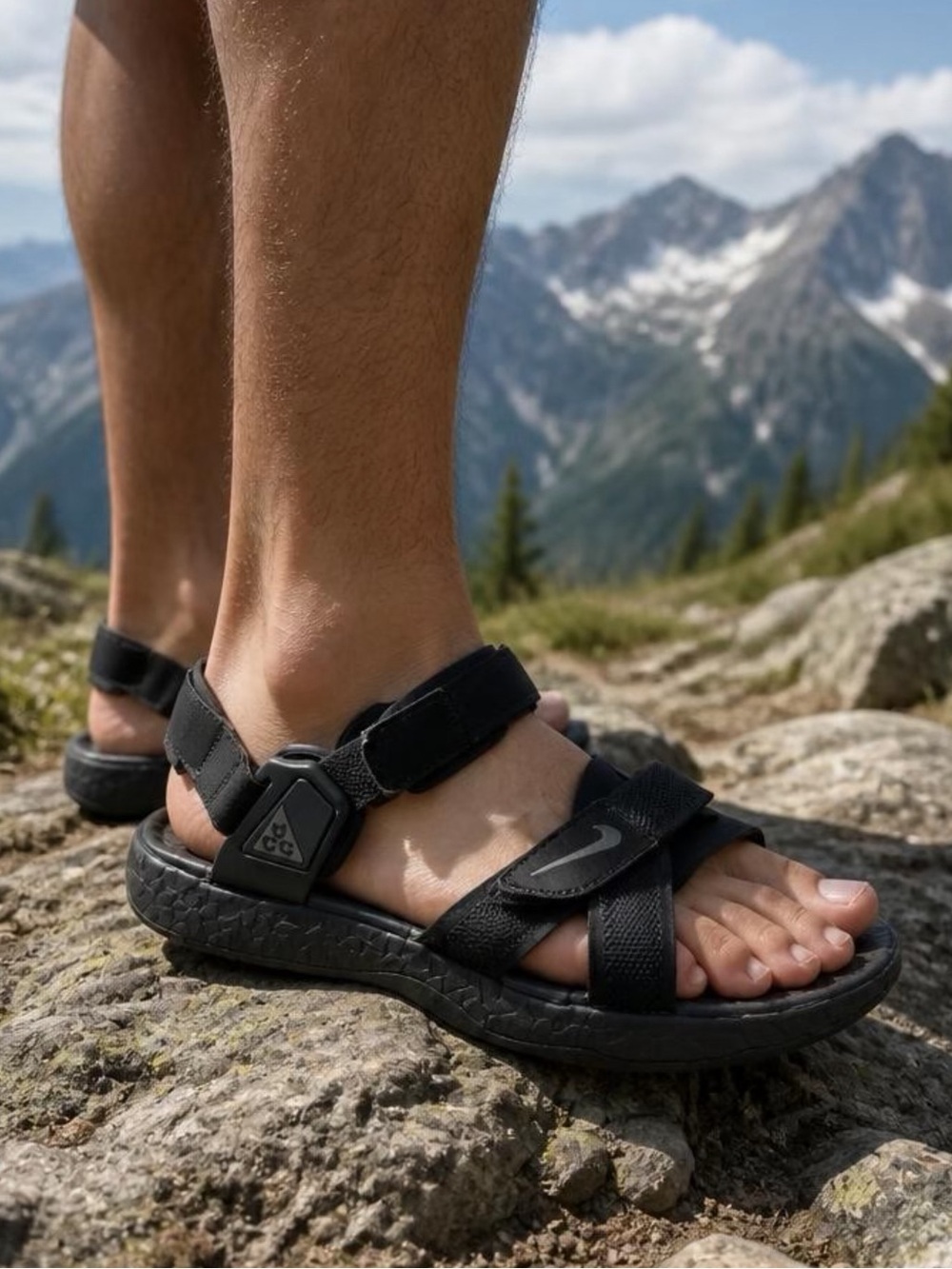 Nike ACG Men's Black Outdoor Hiking Sandals Sz 11